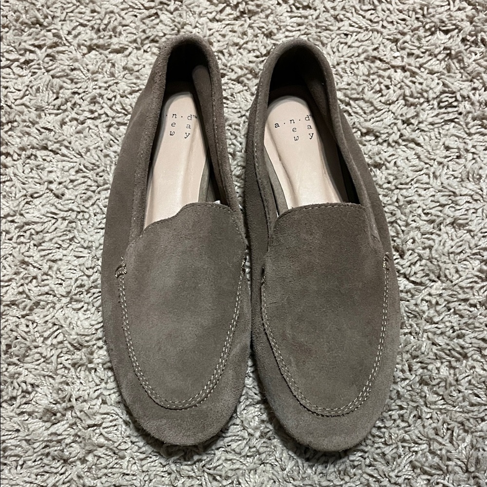 a new day Women's Suede Loafers in Taupe Size 6.5